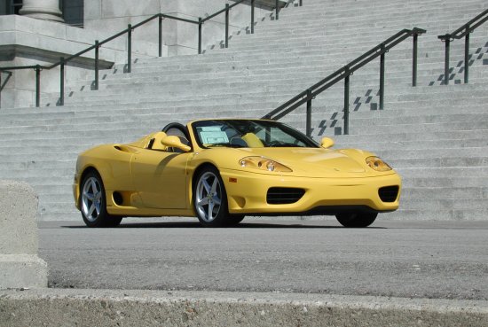 2001 Ferrari 360 Spider F1 желтый
