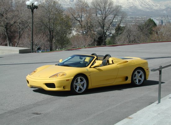 2001 Ferrari 360 Spider F1 желтый