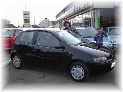 2001 Fiat Punto черный